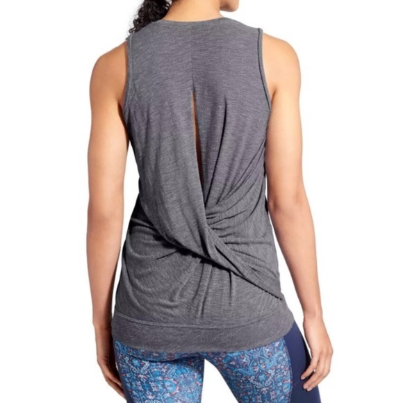 Athleta Tops - Athleta Siro Twist Back Tank- Small- Grey